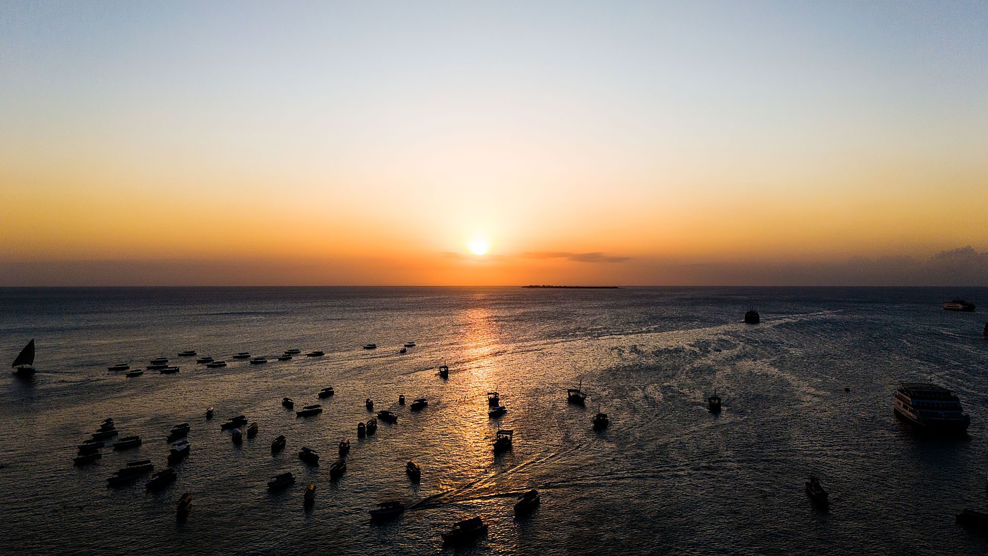 Historic Stone Town at golden hour, Zanzibar